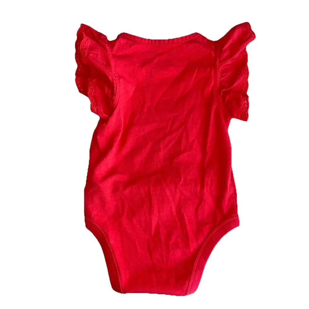 Gap Baby Girl 4 Piece Lot 3-6, 6-12, 12-18 Months Eyelet Dress, Tees, Sweater.‎